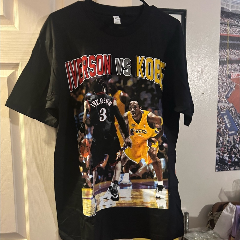 Allen Iverson vs Kobe Bryant Graphic T-Shirt